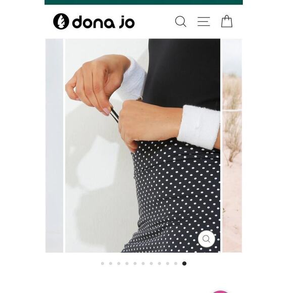 Dona Jo Women’s Shakira Skirt, Skort Black Polka Dot/ Size-1=Small - Picture 10 of 15